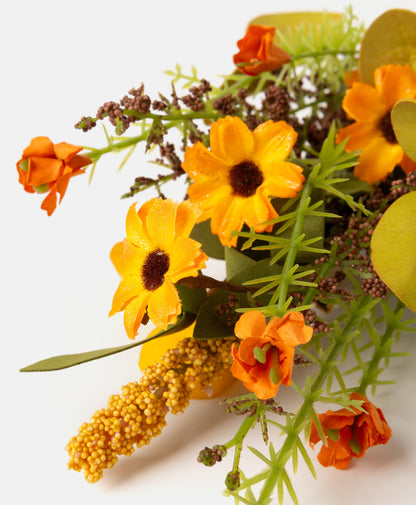 Autumn Decorative Branch with Artificial Flowers