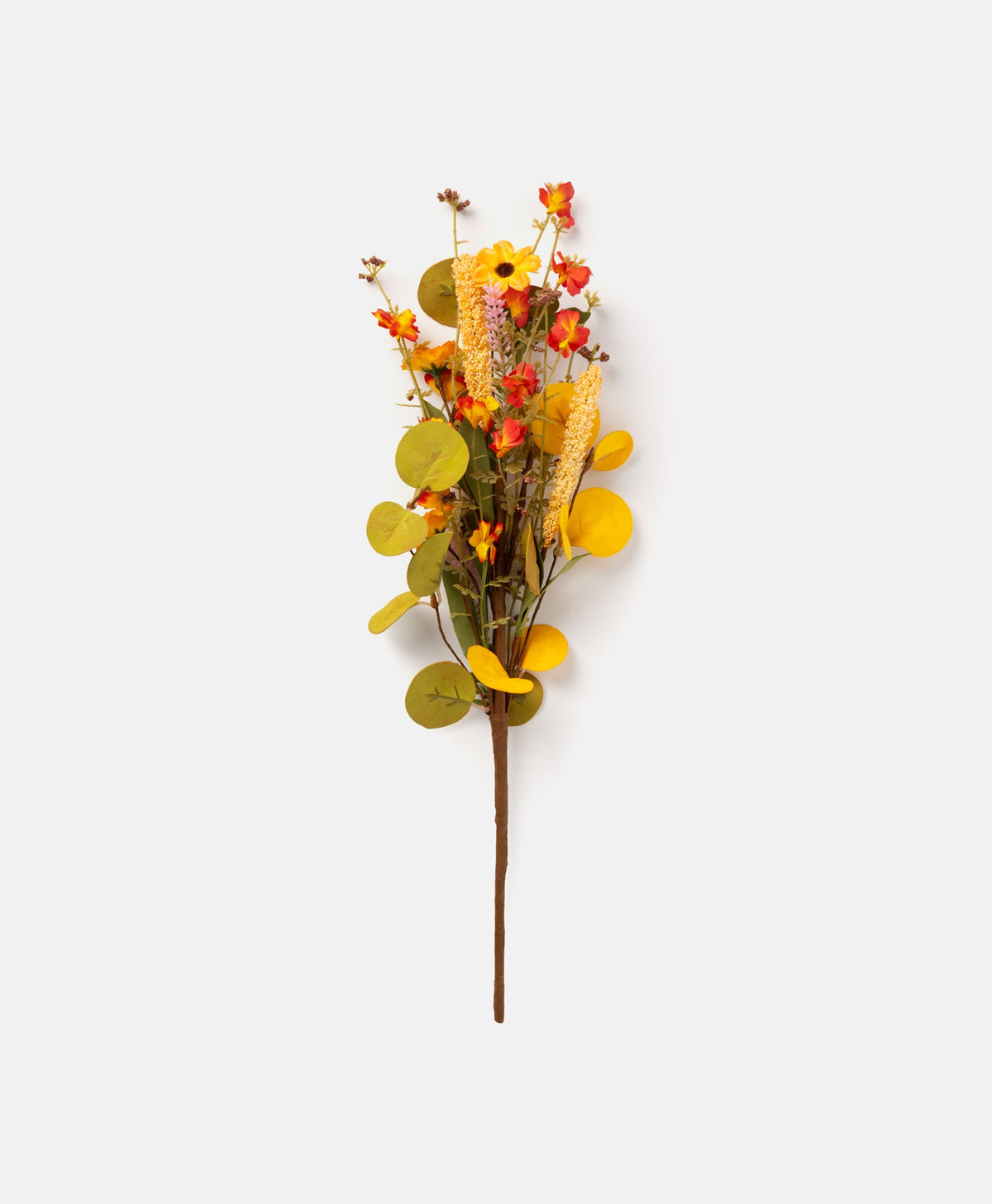 Autumn Decorative Branch with Artificial Flowers