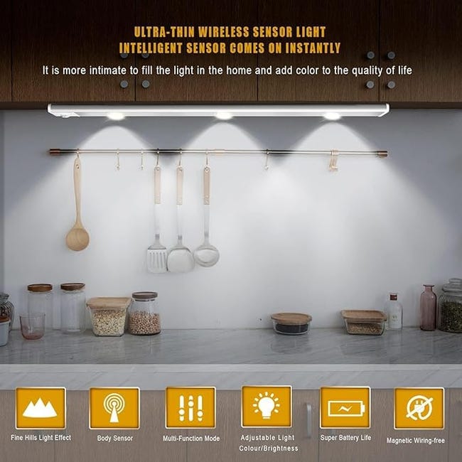 CAVIREA™ SmartGlow – Luz LED Magnética con Sensor de Movimiento